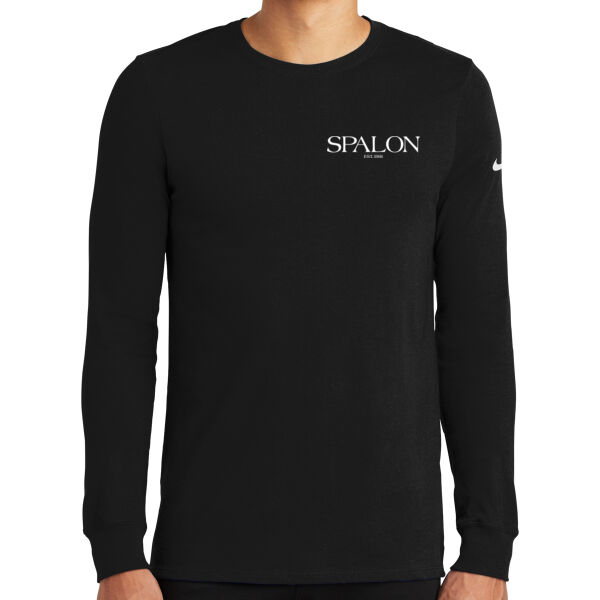 Nike Dri-FIT Cotton/Poly Long Sleeve tee - Printed Logos Thumbnail