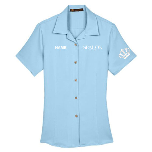 Harriton - Women's Bahama Cord Camp Shirt - Embroidered Logos **Add Name for $5! ** Thumbnail