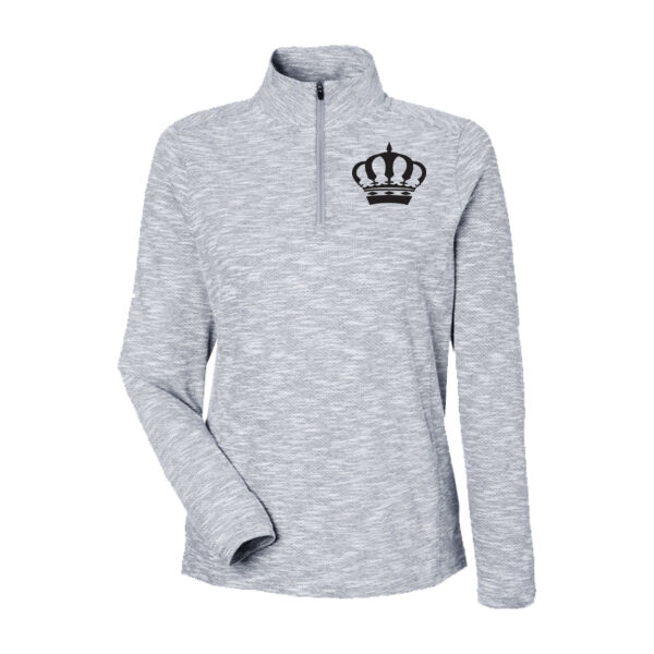 North End - Women's Eclipse Jacquard Quarter-Zip Pullover - Embroidered Logos Thumbnail