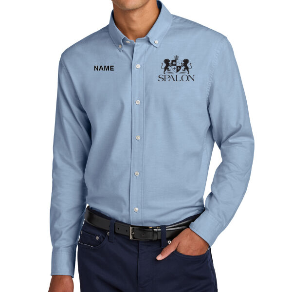 Mercer+Mettle® Long Sleeve Modern Oxford Shirt - Embroidered Logo **Add Name For $5** Thumbnail