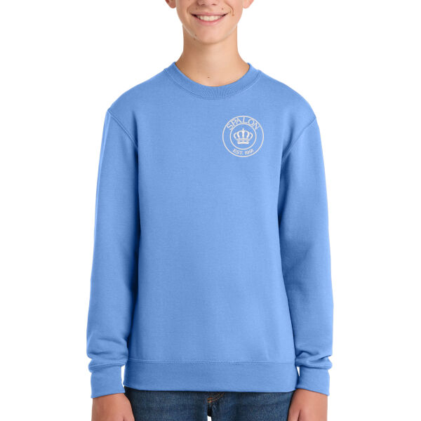 Port & Co™ Youth Core Fleece Crewneck Sweatshirt - Embroidered Logo Thumbnail