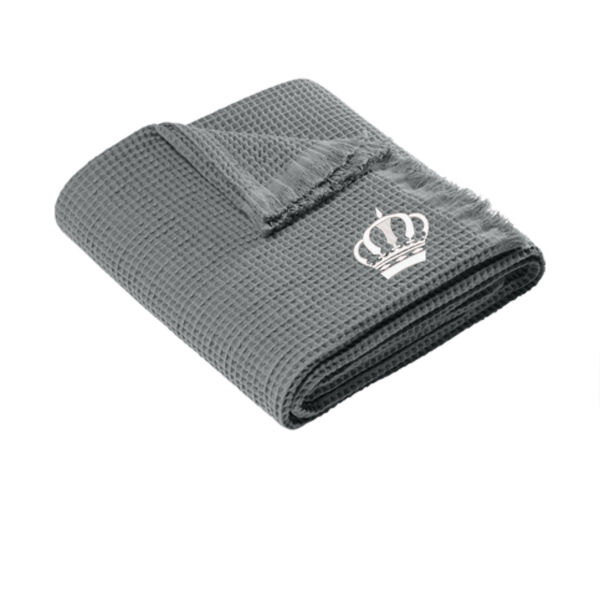 Port Authority® Waffle Throw - Embroidered Logo Thumbnail
